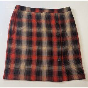 Cato Womens Plaid Midi Skirt Size 16 Y2K Fairy Grunge Fall Dark Academia Preppy